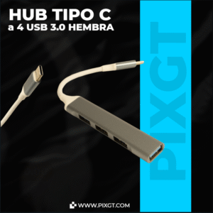 HUB | TIPO C a 4 USB 3.0 Hembra