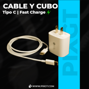 Cable y Cubo TipoC Fast Charge