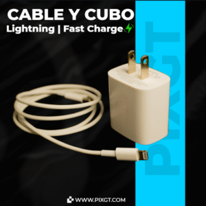 Cable y Cubo Lightning Fast Charge