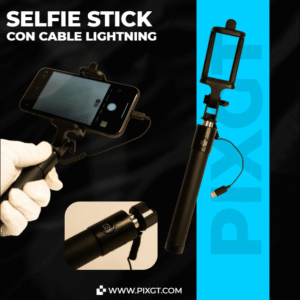 Selfie Stick con Cable Lightning